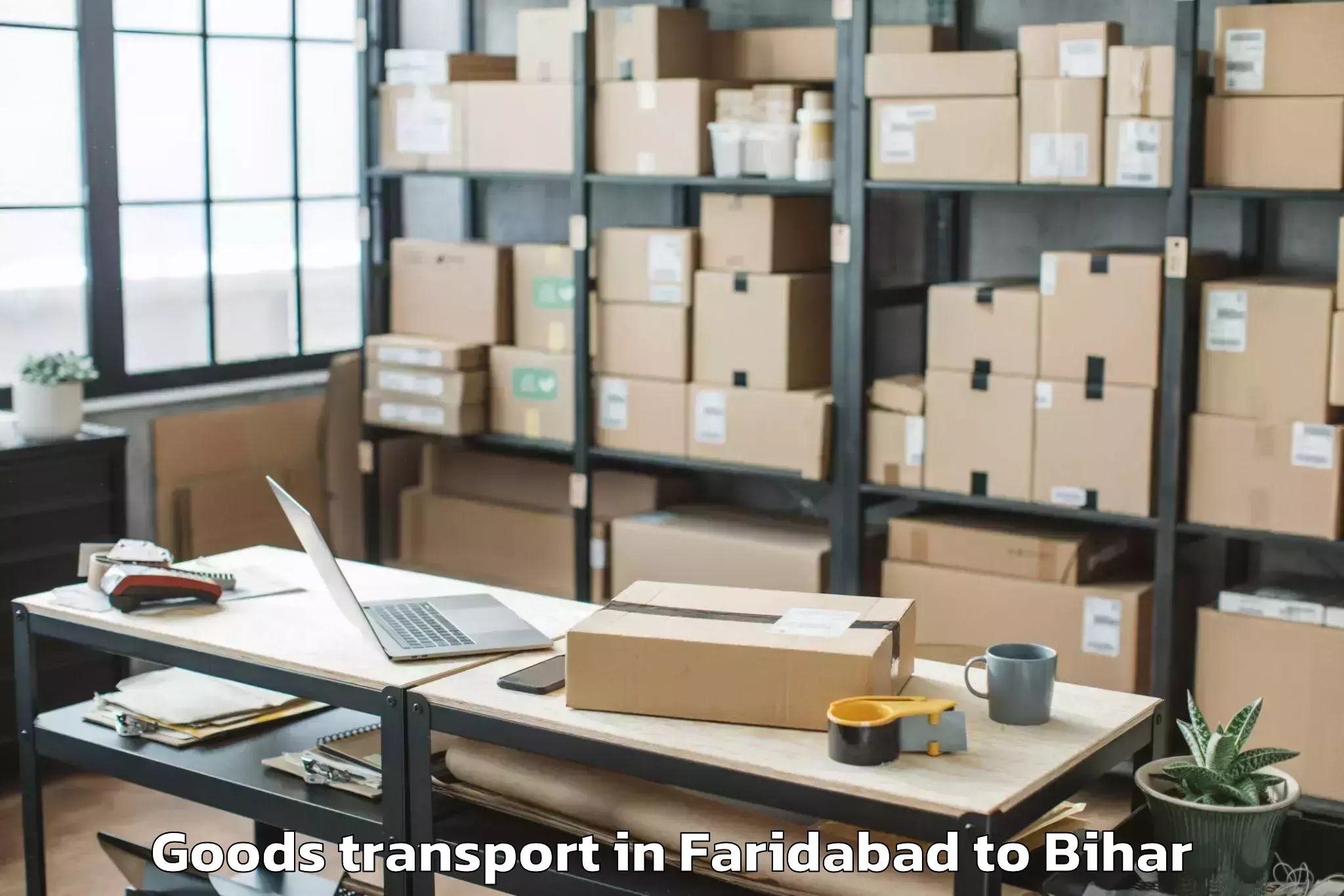 Trusted Faridabad to Amas Goods Transport